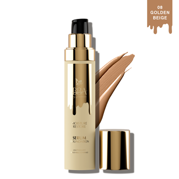 BBA By Suleman - Moisture Restore Serum Foundation - 08 Golden Beige